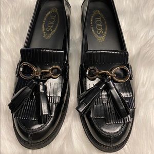 New Tod’s leather loafers
